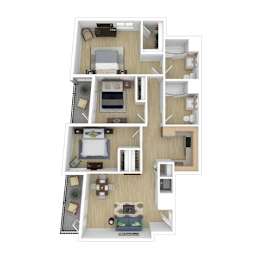 C3 Floor Plan at The Wilson, Santa Monica
