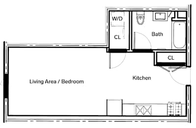 A2 Floor Plan at The Dillon, California
