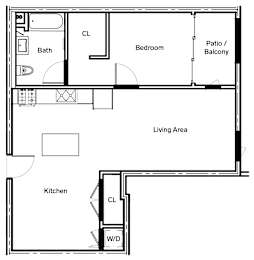 B1 Floor Plan at The Dillon, Los Angeles, CA 90026