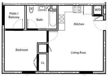 B2 Floor Plan at The Dillon, Los Angeles, CA