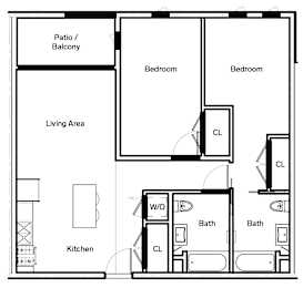 C2 Floor Plan at The Dillon, California