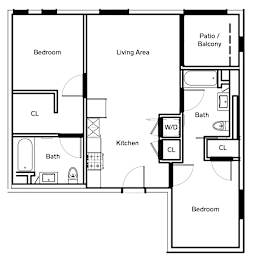 C5 Floor Plan at The Dillon, Los Angeles, CA