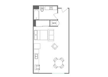 S2 Floor Plan at 5135 W Adams, Los Angeles, 90016
