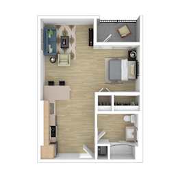 A3 Floor Plan at The Wilson, Santa Monica California
