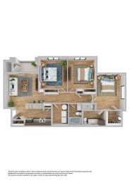 3 bed 2 bath at The Banks at Bridgewater Apartments, Little River, South Carolina