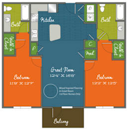 B5 Floor Plan at Mariner Grove, Georgia, 31404