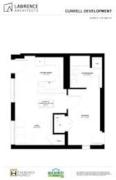 A floor plan for a development by Lawrence Architects.