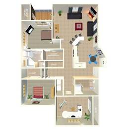 3 Bedroom Floor Plan at Tranquility Pointe, Omaha