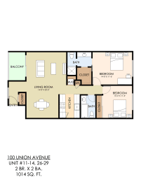 the address residence apartments floor plan 100 union avenue