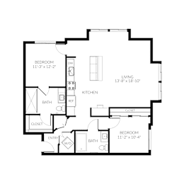 2 bedroom 2 bathroom apartment home at Huntington in South San Francisco