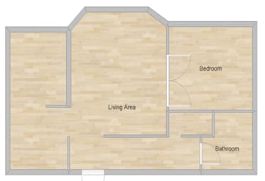1 Bedroom 1 Bath Floor Plan at Maplehurst Apartments, Tennessee, 37902