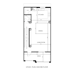Floor Plan  A floor plan of a 2 bedroom apartment.