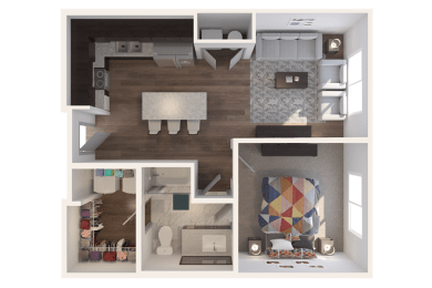 Lofts at Cathedral|Downtown Jacksonville FL | 1-1_666 Floor Plan