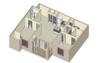 Two Bedroom Two Bath | The Pines at Warrington | Pensacola, FL