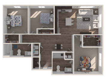 Lofts at Brooklyn |Downtown Jacksonville FL | 3-2_1183 Floor Plan