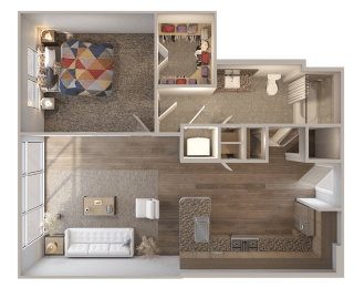 Skyline at Midtown A11-1 Floorplan