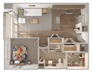 Skyline at Midtown A13 Floorplan