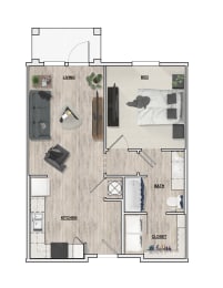 1 Bedroom | 1 Bath | Nathan Ridge