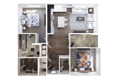 Lofts at Cathedral |Downtown Jacksonville FL | B-3_1013 Floor Plan