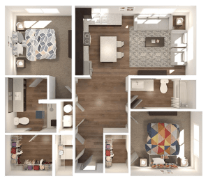 Lofts at Brooklyn |Downtown Jacksonville FL | B-3_1013 Floor Plan