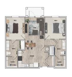 2 Bedroom | 2 Bathroom | Nathan Ridge