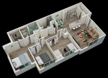  Floor Plan Three Bedroom