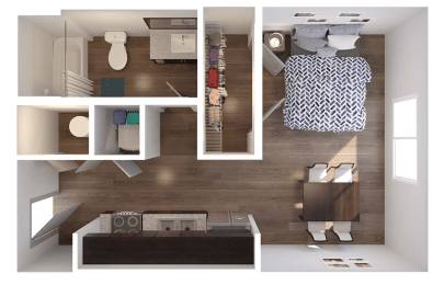 Lofts at Brooklyn |Downtown Jacksonville FL | Studio_476 Floor Plan