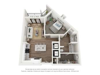 A2 Floorplan at The Residences at Enso, Jacksonville, FL, 32224