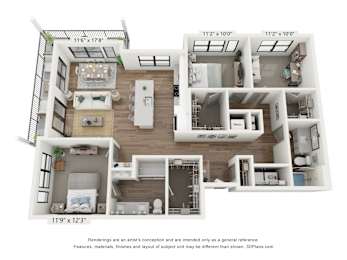 C1 Floorplan at The Residences at Enso, Jacksonville, Florida