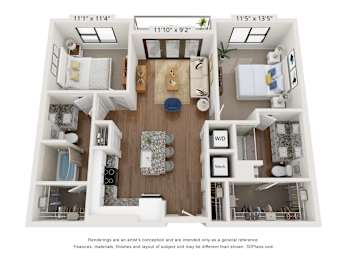 B2 Floor Plan at The Station at San Marco, Jacksonville