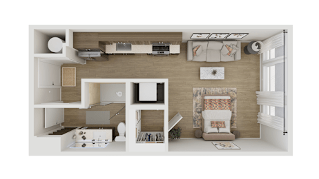 Aterlier Floor Plan at Adler Montford Park + Drexel Townes, Charlotte, NC