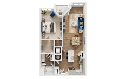 A4 Floor Plan at Address East End, Raleigh, 27610