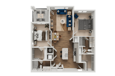B2 Floor Plan at Address East End, Raleigh, NC 27610