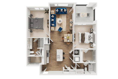 B5 Floor Plan at Address East End, Raleigh North Carolina