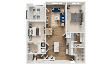 B7 Floor Plan at Address East End, Raleigh, NC
