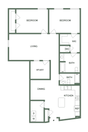 M-116 Floor Plan at Spinning Mill Lofts, Clayton, NC, 27520