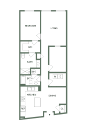 M-118 Floor Plan at Spinning Mill Lofts, Clayton, 27520