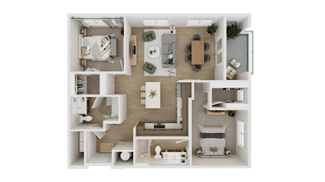 Schnee Floor Plan at Adler Montford Park + Drexel Townes, Charlotte, NC