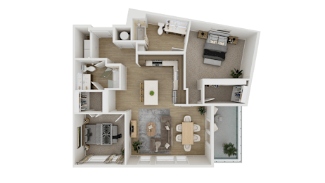 Vienna Floor Plan at Adler Montford Park + Drexel Townes, Charlotte, North Carolina
