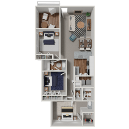 3 bedroom, 2.5 bath