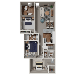 3 bedroom, 2.5 bath