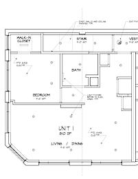 A floor plan of a unit with a living room, dining room, bedroom, bathroom, and closet.