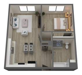 Floor Plan  A1 - Type A handicap accessible
