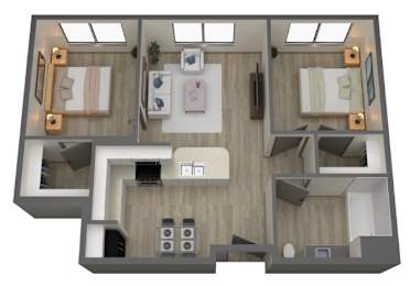 Floor Plan  B1 - ALT - Type A handicap accessible