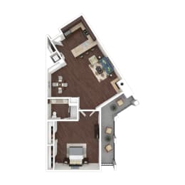A4 Floor Plan  at Marina Harbor, Marina del Rey, CA