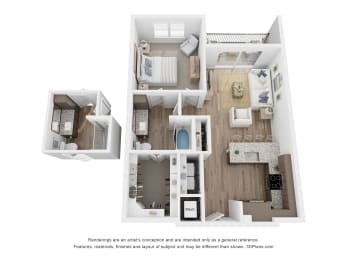 A3 Floor Plan at Aurora Watson Branch, Mansfield, Texas
