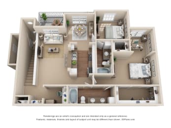 Walnut 2bed 2bath 1279sqft at Stone Oak @ Parmer, Texas