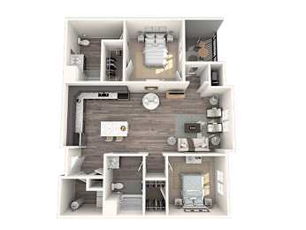 2 bed 2 bath Mirage Floor Plan at The Oasis at Plymouth, Plymouth