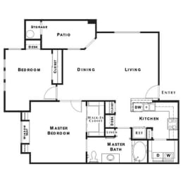 The Retreat Floor Plan at The Preserve by Picerne, N Las Vegas, NV, 89086