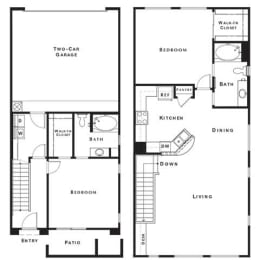 The Escape Floor Plan at The Paramount by Picerne, Las Vegas, NV